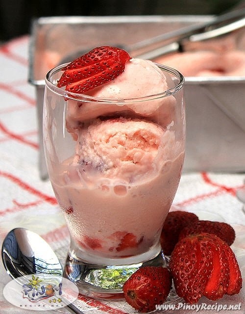 Strawberry Yogurt Ice Cream Recipe Filipino Recipes Portal
