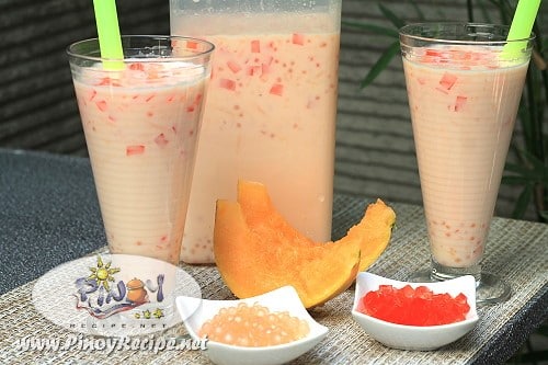 buko melon sago cooler by Filipino Recipes Portal