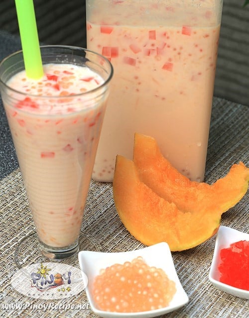 buko melon sago cooler by Filipino Recipes Portal