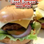 Filipino Beef Burger Recipe