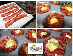 Bacon Cheese Egg Cups ingredients
