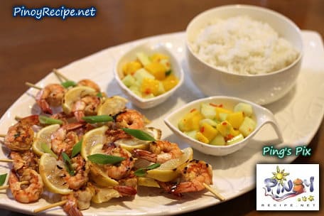 Grilled Shrimp Lemon Kebabs