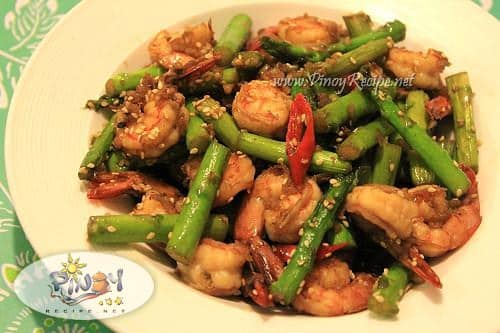 Shrimp and Asparagus stir fry Recipe