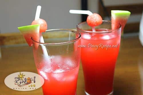 watermelon cooler pinoy recipe
