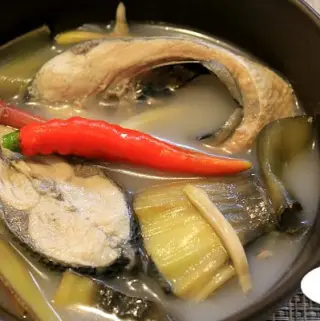 Sinigang na Bangus with Puso ng Saging
