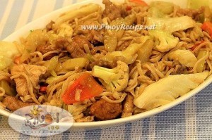 pancit miki guisado