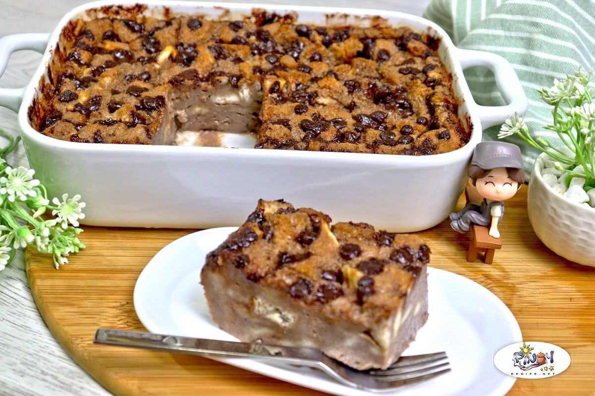 Chocolate Bread Pudding Filipino Style