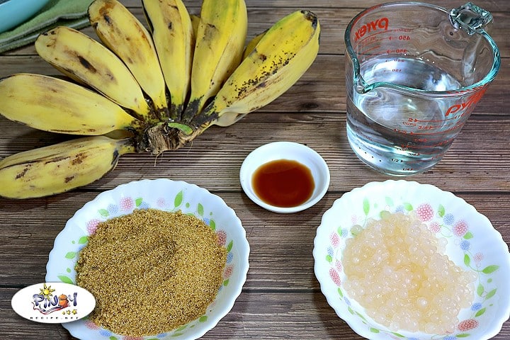 Ingredients of Minatamis na Saging