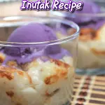 Inutak with ube ice cream