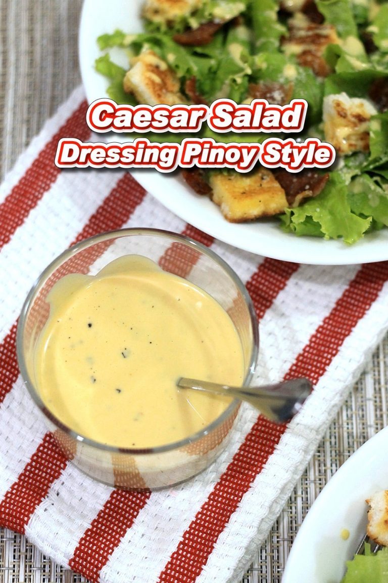 Rhia's Kitchen Filipino Style Caesar Salad Dressing Recipe