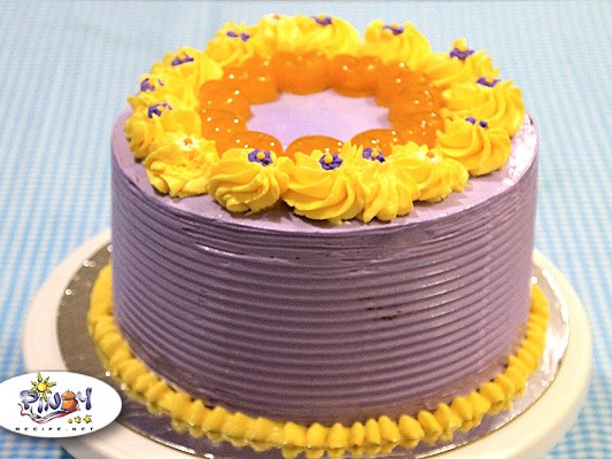 Ube Langka Sponge Cake Recipe - Pinoy Recipe at iba pa