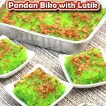 Pandan Biko with Latik for Pinterest