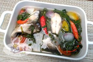 Sinigang na Bangus at Talbos ng Kamote Recipe