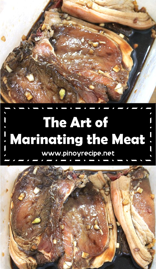 the art of marinating the meat