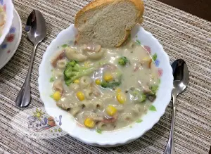 Bacon and Broccoli Mushroom Soup