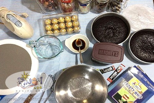 chocolate cake with mocha cream frosting