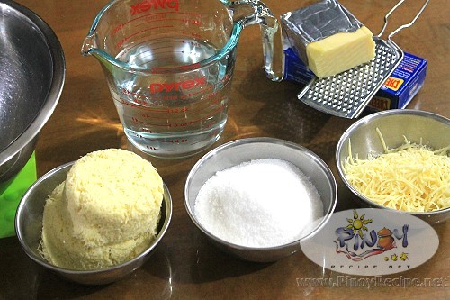 Pichi pichi with Cheese ingredients