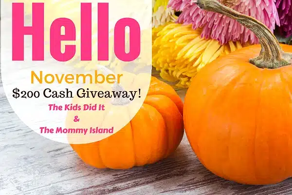 November 200 Dollars Giveaway
