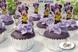 No Bake Ube Cupcakes