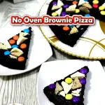 No-Oven Brownie Pizza