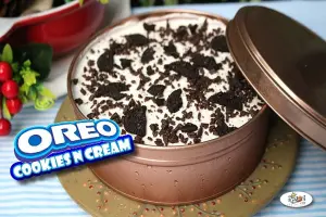 Oreo Cookies and Cream Icebox Cake in a Can