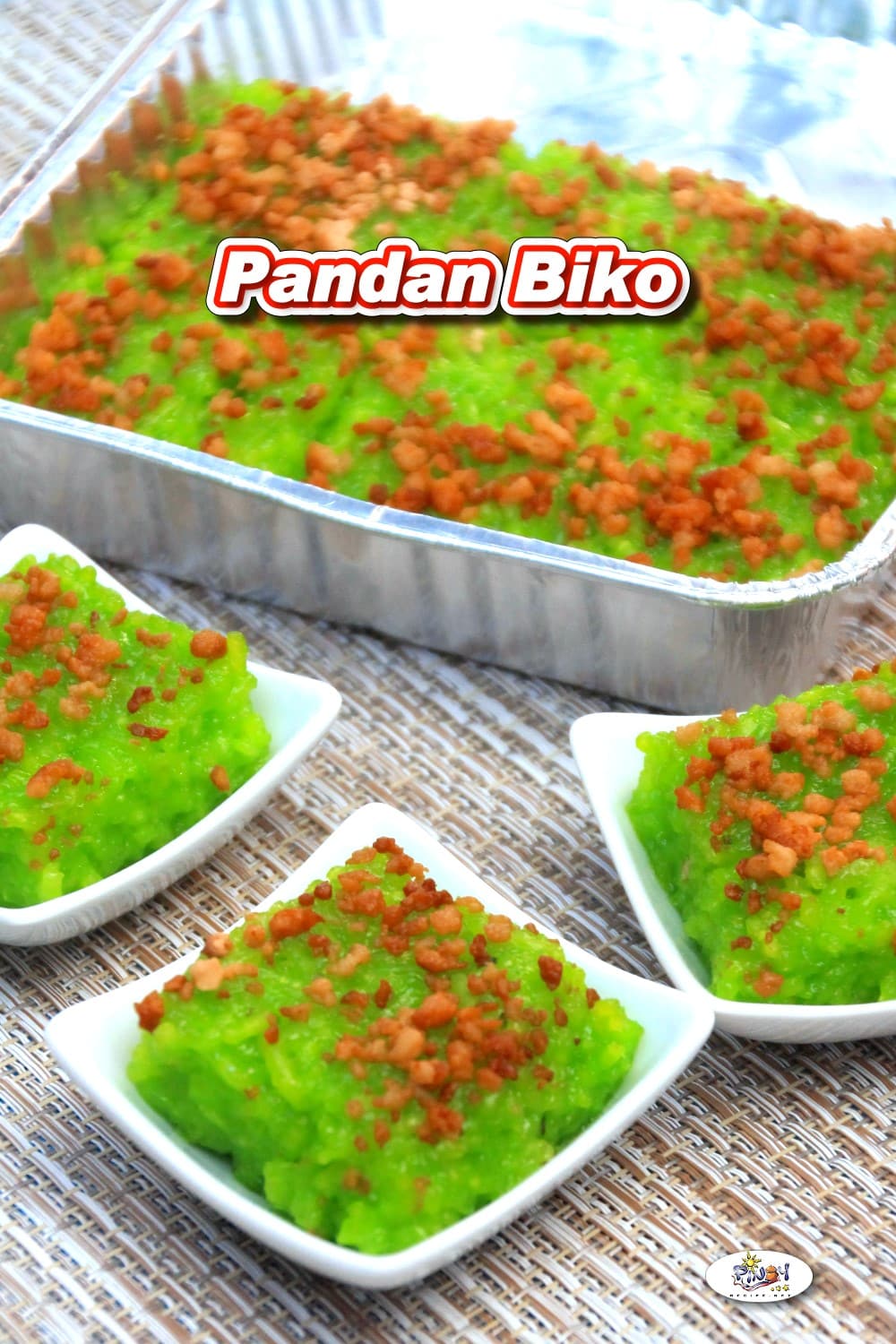 Pandan Biko with Latik 