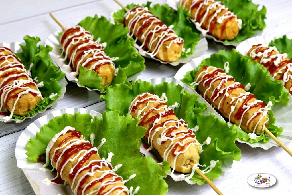 Waffle Hotdog on a Stick using Pancake Mix Pinoy Recipe at iba pa