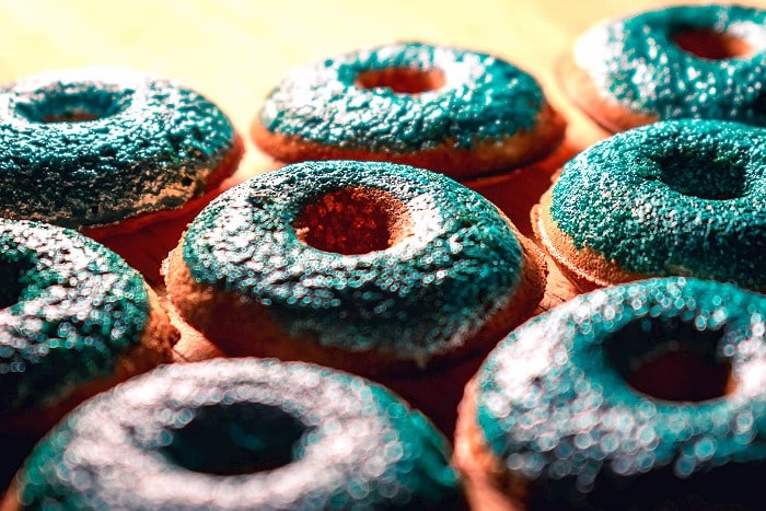 Coffee flavored donuts