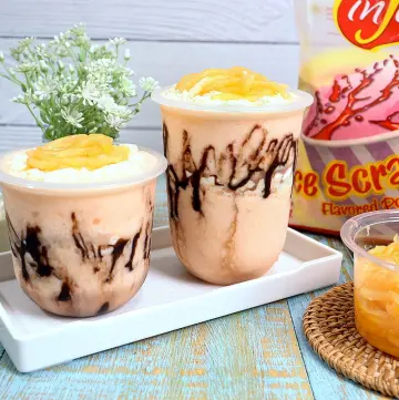 inJoy Melon Ice Scramble with Melon Strips and Condensed Milk