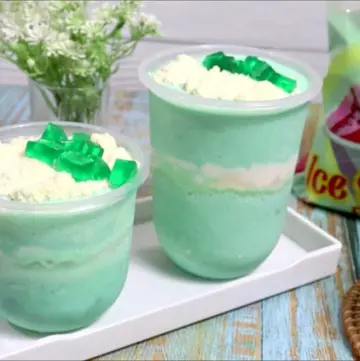 inJoy Buko Pandan Ice Scramble with Pandan Gulaman and Buko Strips