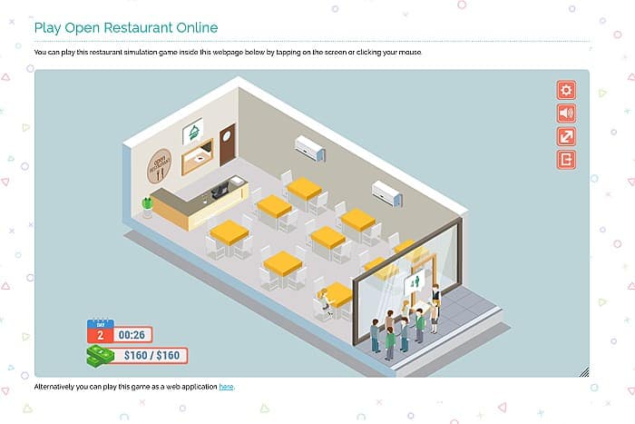 Open Restaurant Simulation Game