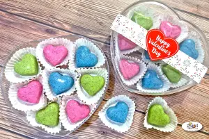 Cookies and Cream Chocolate Hearts