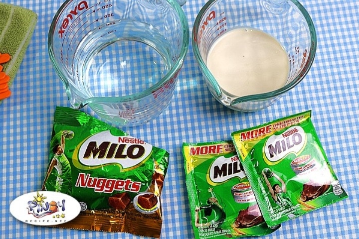 Ingredients of Milo Popsicles
