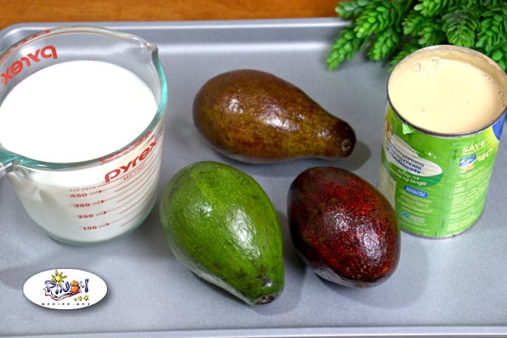 Ingredients Avocado Milo Jelly Drink