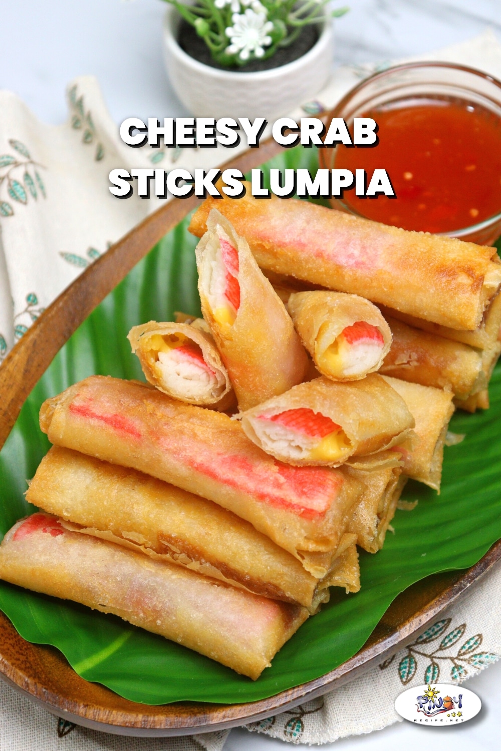 Cheesy Crab Sticks Lumpia Recipe Pinoy Recipe at iba pa