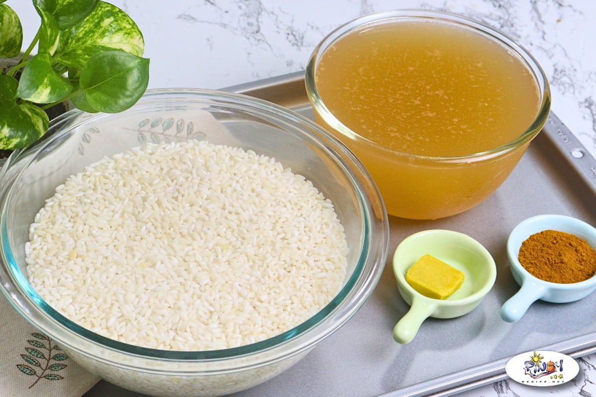 Ingredients for Cooking Rice of Arroz Valenciana