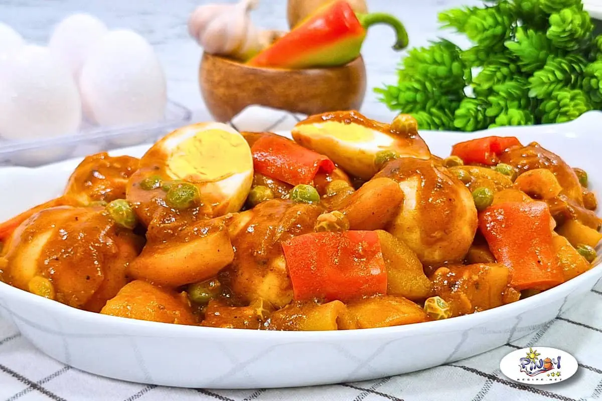 Egg Caldereta as one of the Lucky Foods
