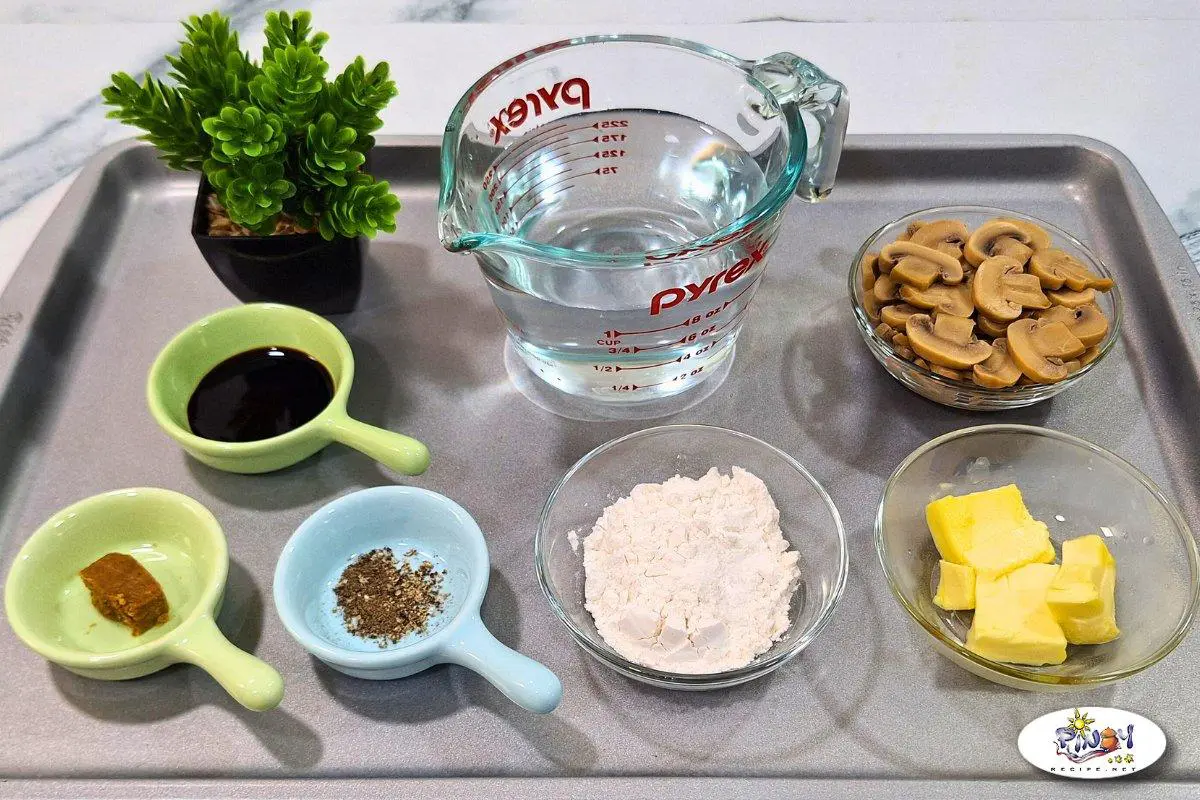 Ingredients for Burger Steak Sauce