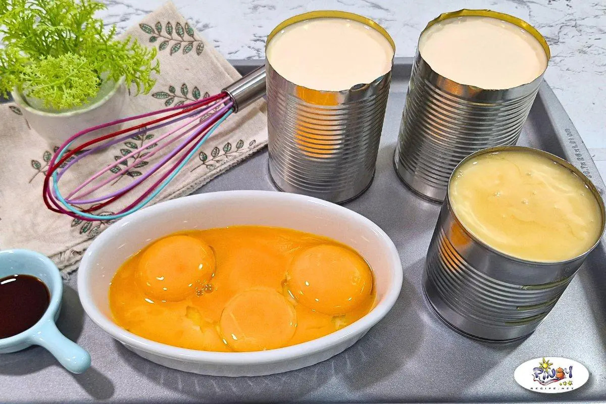 Ingredients of Custard Milk for Halo Halo