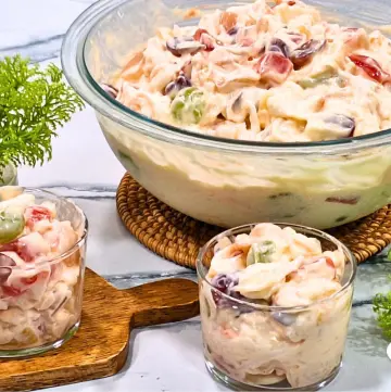 Creamy Buko Salad with Fruit and Cream Cheese Twist