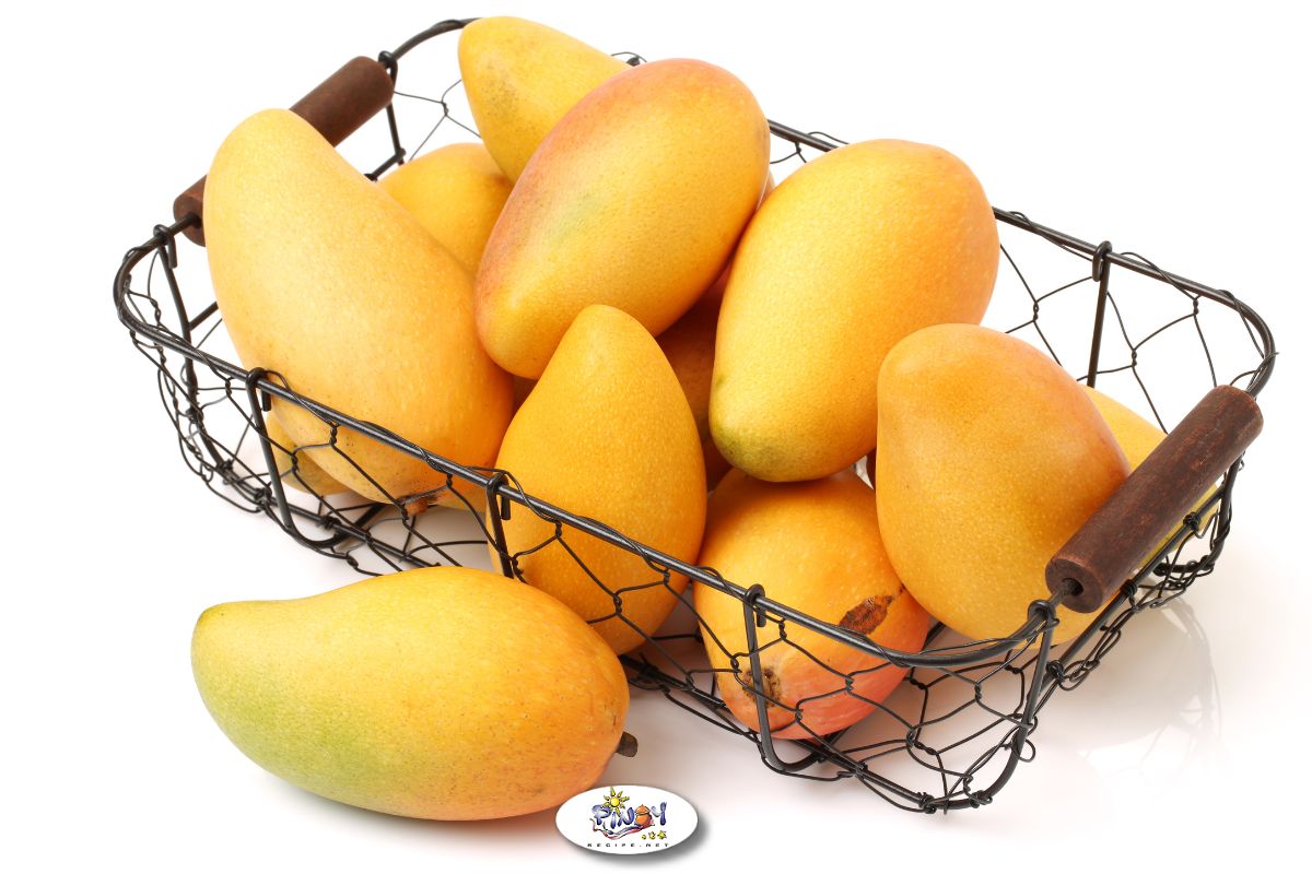 Mangoes in a basket
