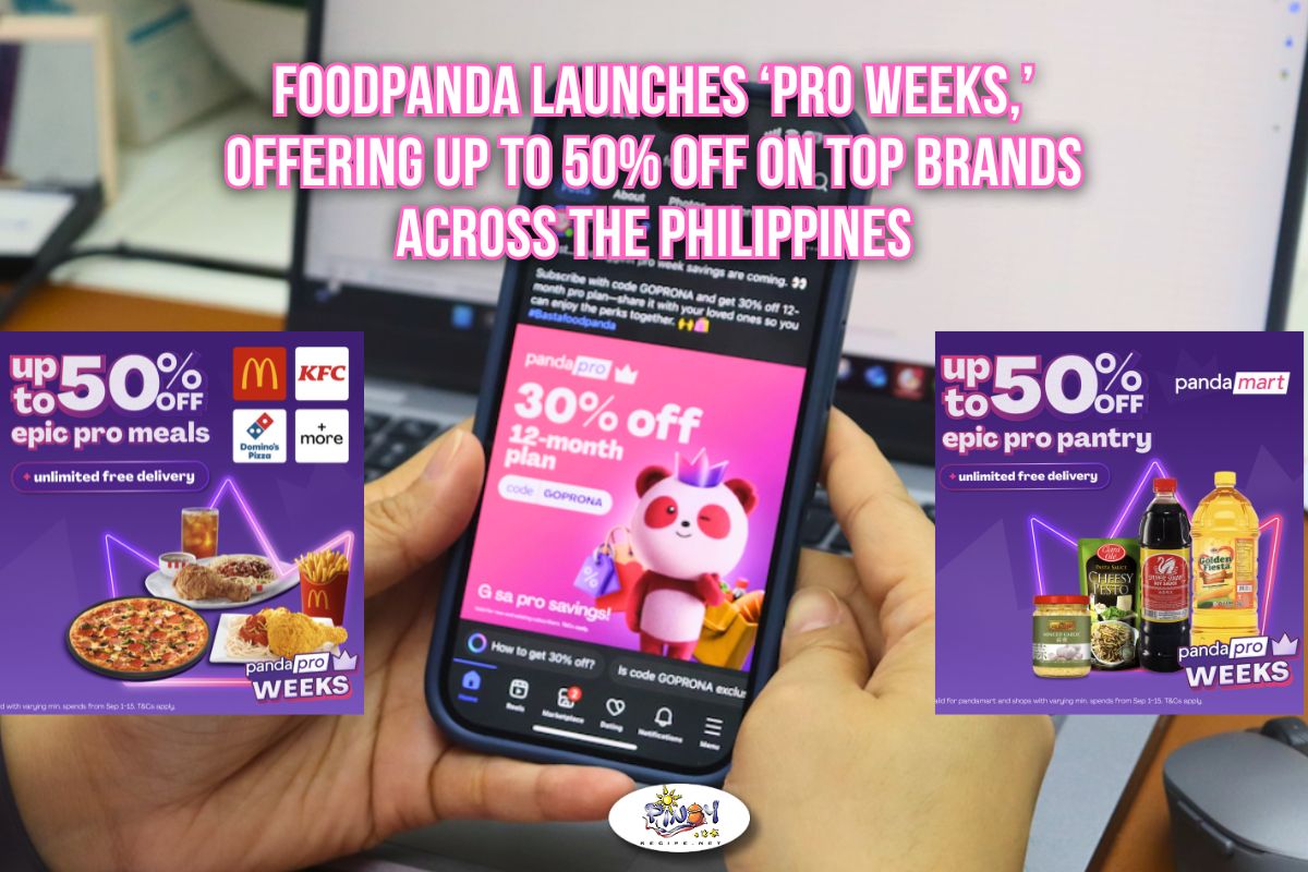 foodpanda Launches ‘PRO Weeks,’ Offering Up to 50_ Off on Top Brands Across the Philippines