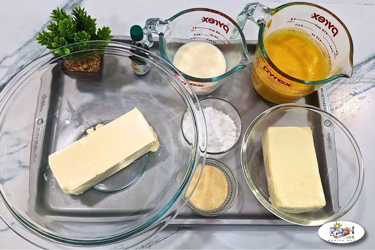 Ingredients of No-Bake Mango Cheesecake