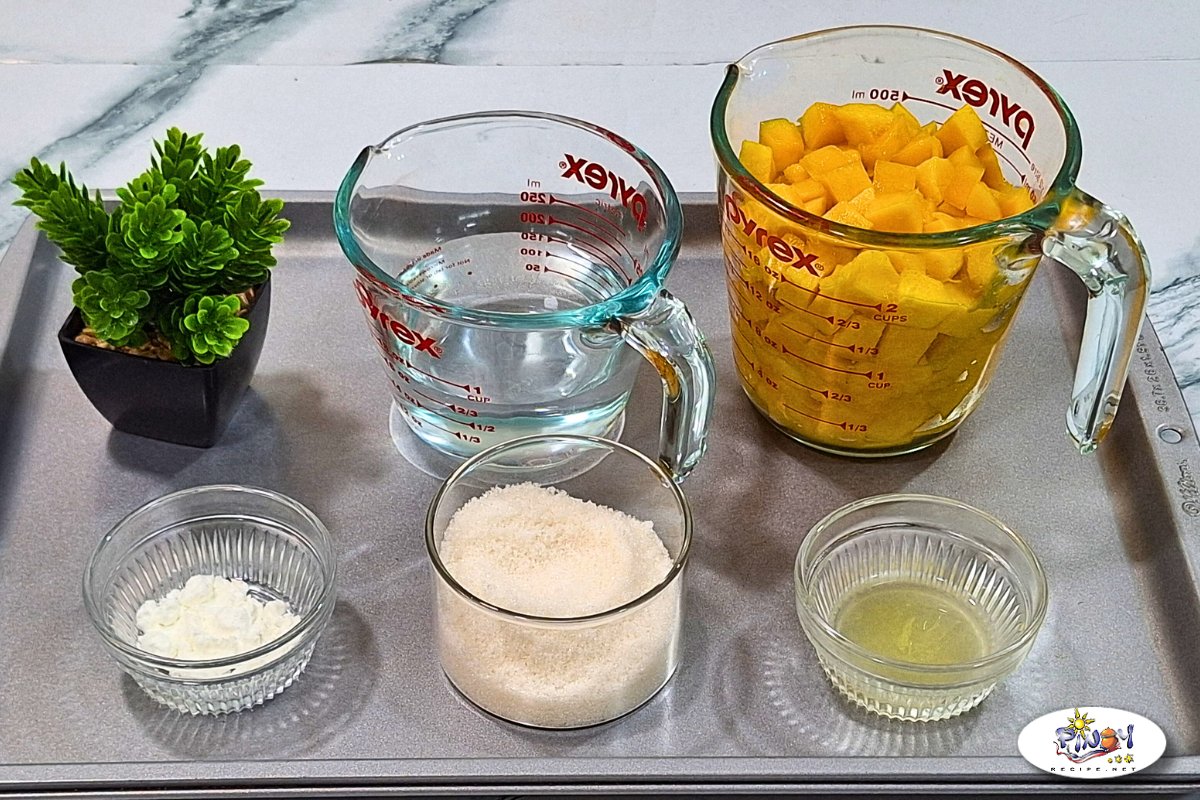 Ingredients of Mango Tiramisu