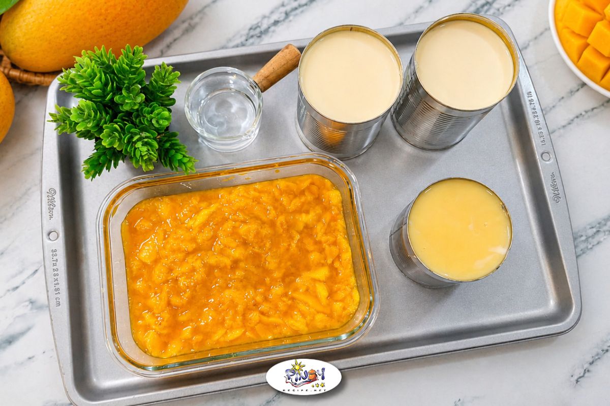 Ingredients of Creamy Mango Ice Candy